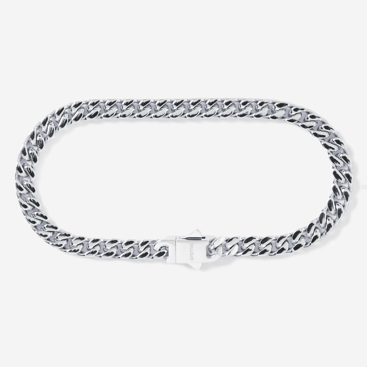 A stainless steel men's thick bracelet from Australian jewellery brand Billie Jo, featuring a casual everyday style with a secure clasp.