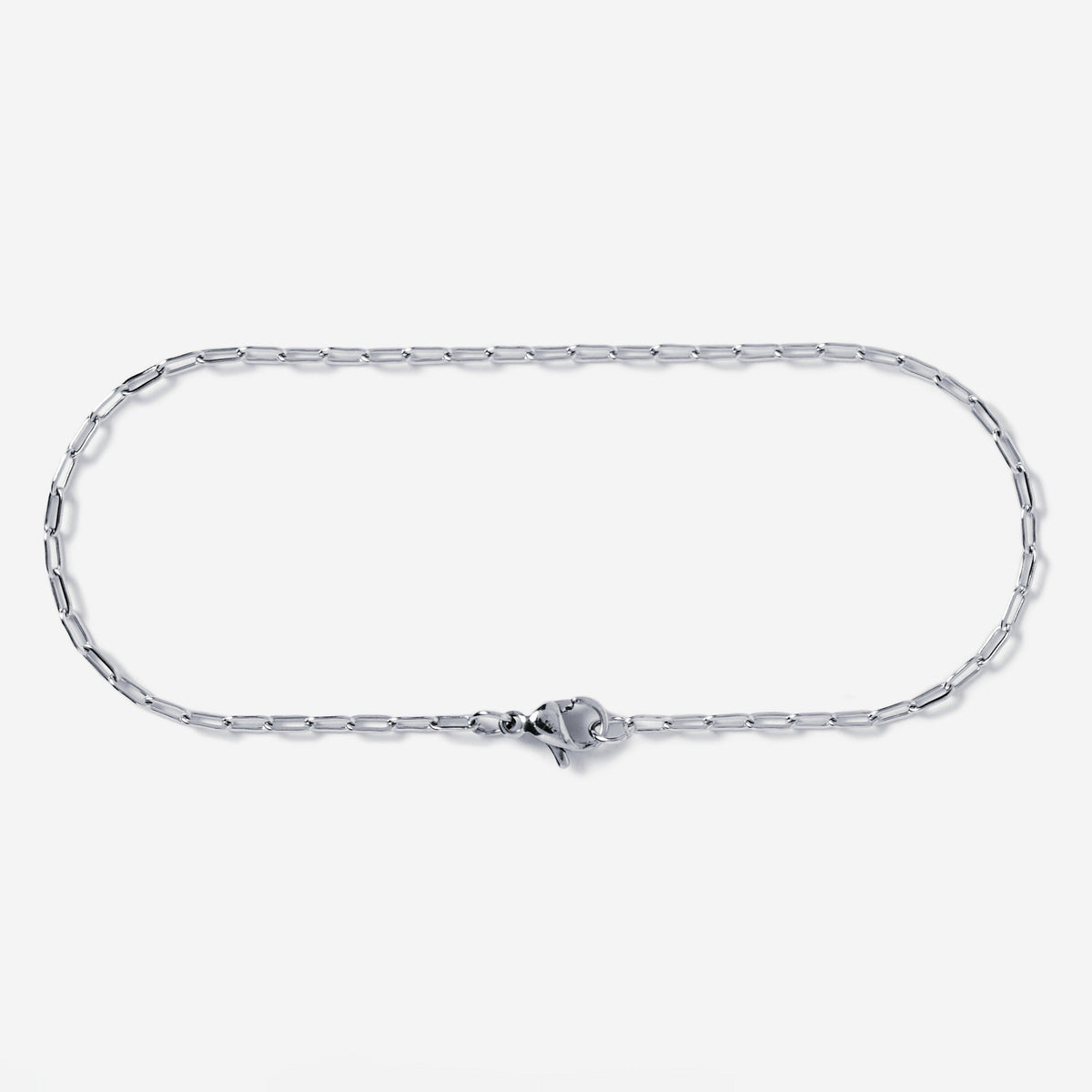 A stainless steel men's slim link chain bracelet from Australian jewellery brand Billie Jo, featuring a durable waterproof and sweat proof finish, designed for everyday wear and presented as the perfect gift for him.