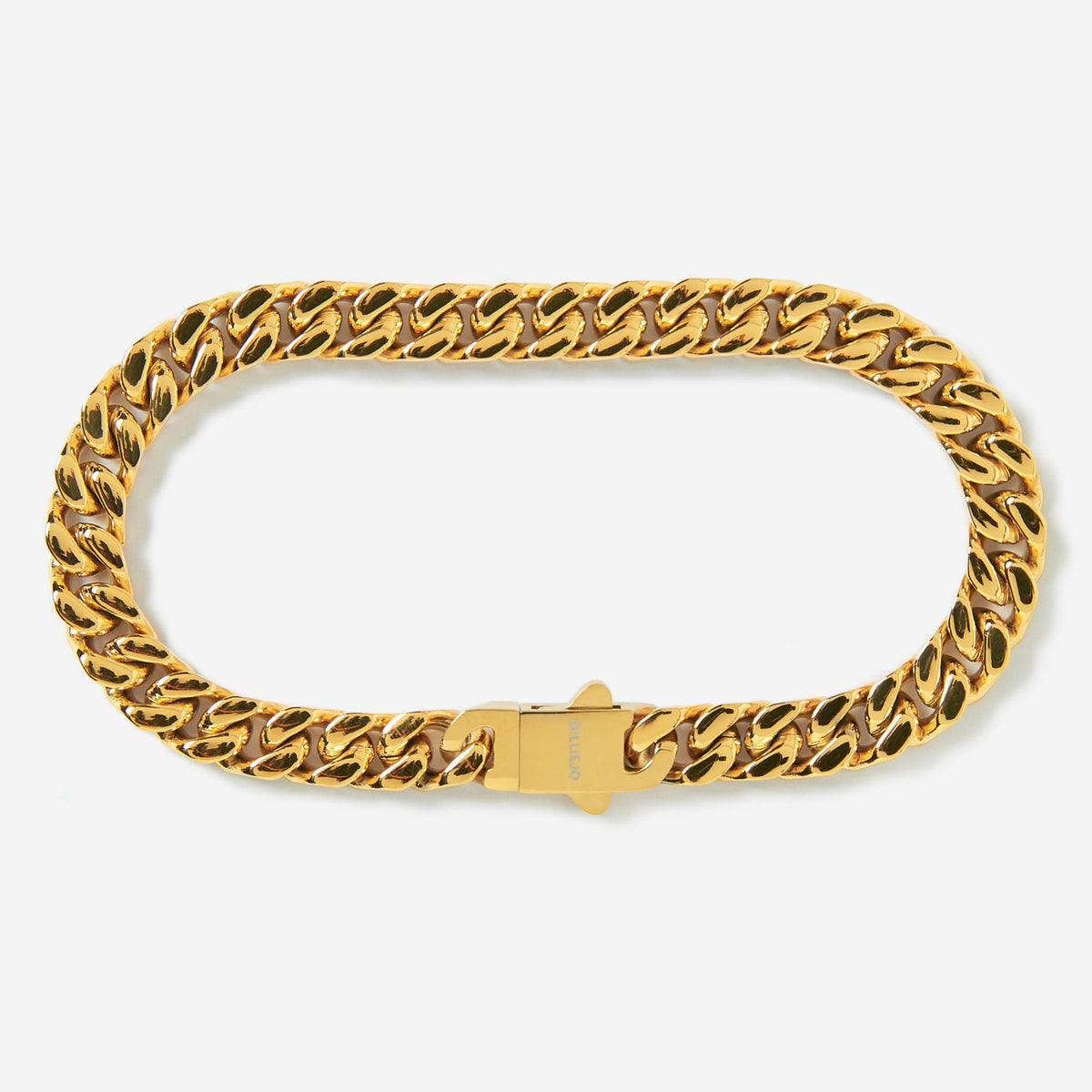 A gold stainless steel men's thick bracelet from Australian jewellery brand Billie Jo, featuring a casual everyday style with a secure clasp.