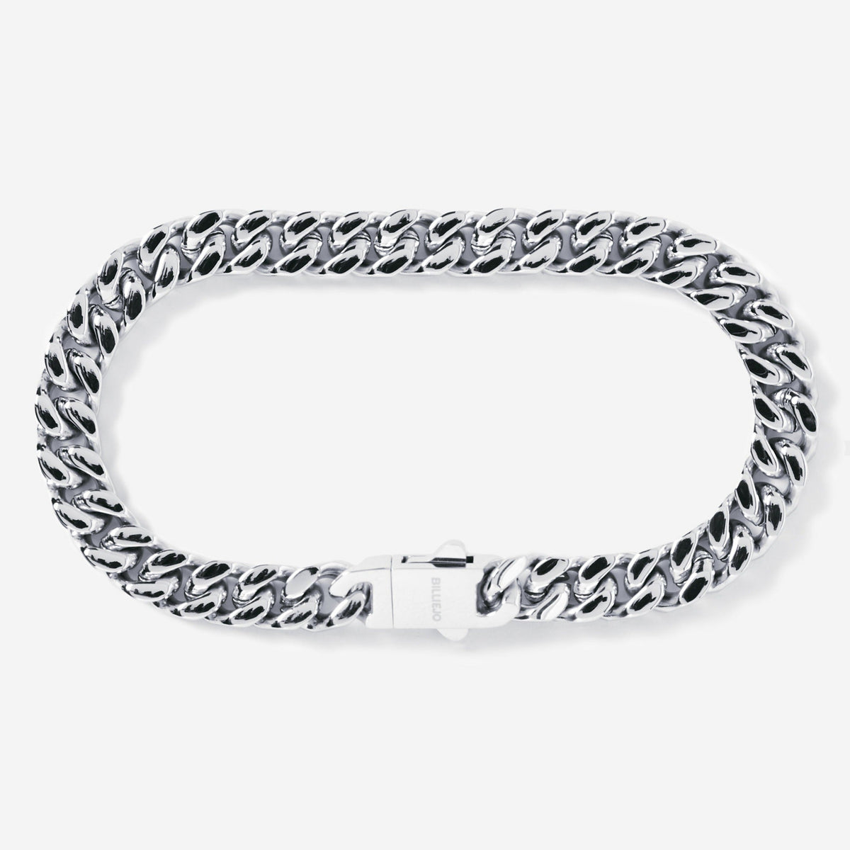 A stainless steel men's thick bracelet from Australian jewellery brand Billie Jo, featuring a casual everyday style with a secure clasp.