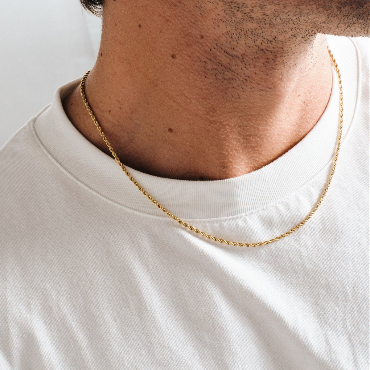 SLIM ROPE NECKLACE | GOLD
