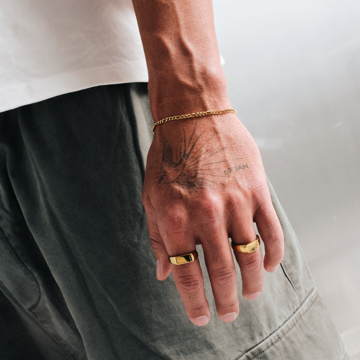SLIM FIGARO BRACELET | GOLD