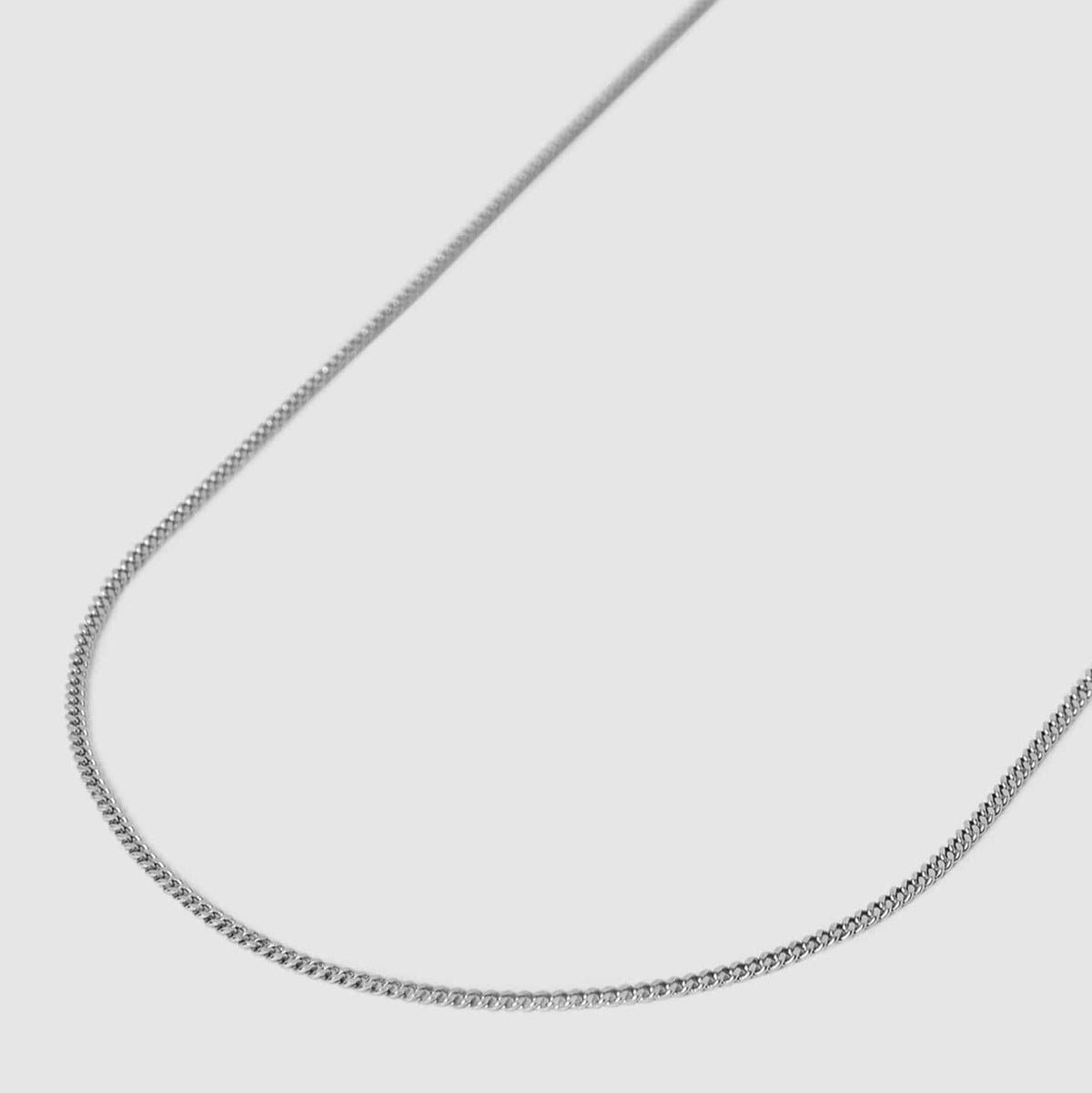 A classic men's Curb Necklace in 925 sterling silver from Australian jewellery brand Billie Jo, shown against a clean, minimalist background.