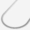 A stainless steel men's chain necklace from Australian jewellery brand Billie Jo, featuring a slim silver chain design