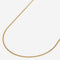 A gold stainless steel men's slim curb chain necklace from Australian jewellery brand Billie Jo, the perfect waterproof and sweat proof everyday bracelet and an ideal gift for men who love low maintenance jewellery