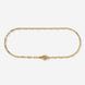 A gold stainless steel men's slim link chain bracelet from Australian jewellery brand Billie Jo, featuring a durable waterproof and sweat proof finish, designed for everyday wear and presented as the perfect gift for him.