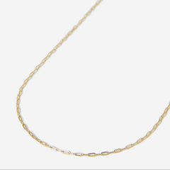 A gold stainless steel men's slim link chain necklace from Australian jewellery brand Billie Jo, featuring a durable waterproof and sweat proof finish, designed for everyday wear and presented as the perfect gift for him.