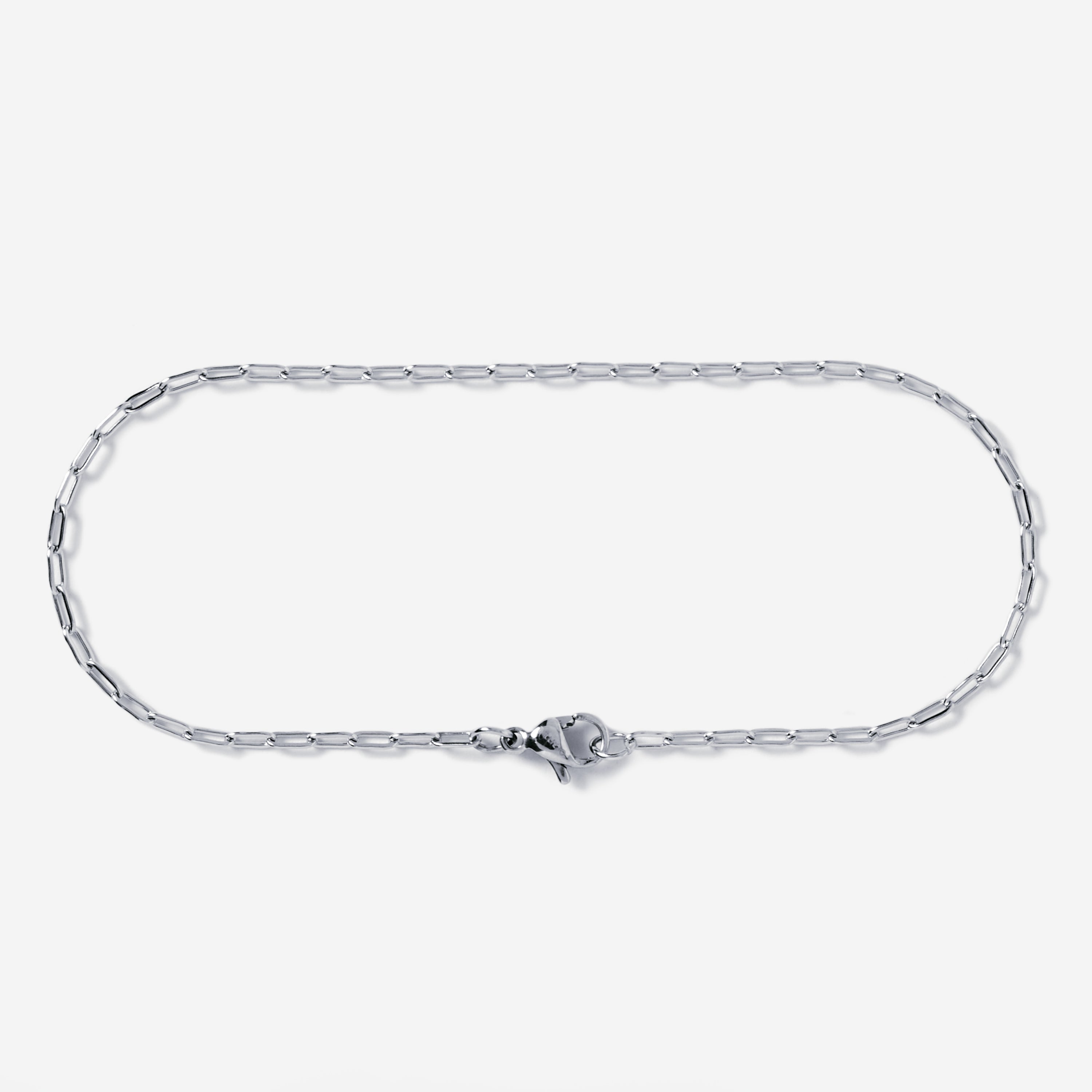 A stainless steel men's slim link chain bracelet from Australian jewellery brand Billie Jo, featuring a durable waterproof and sweat proof finish, designed for everyday wear and presented as the perfect gift for him.