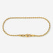 A stainless steel men's rope chain bracelet from Australian jewellery brand Billie Jo, featuring a twisted link design in a gold finish.