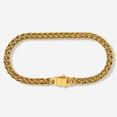 A gold stainless steel men's thick bracelet from Australian jewellery brand Billie Jo, featuring a casual everyday style with a secure clasp.