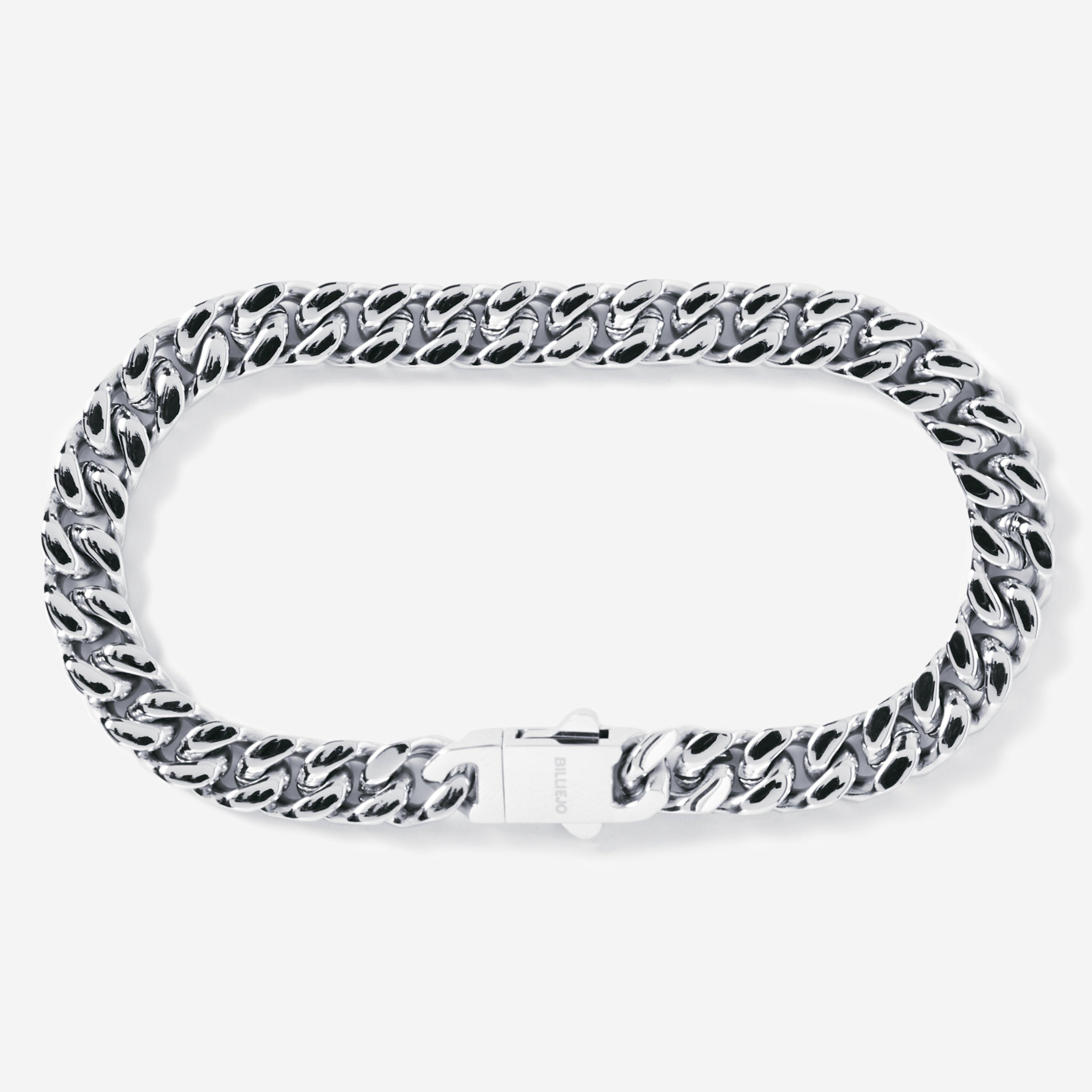 A stainless steel men's thick bracelet from Australian jewellery brand Billie Jo, featuring a casual everyday style with a secure clasp.