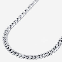 A stainless steel men's stainless steel chain necklace from Australian jewellery brand Billie Jo, featuring a thick bold silver chain design
