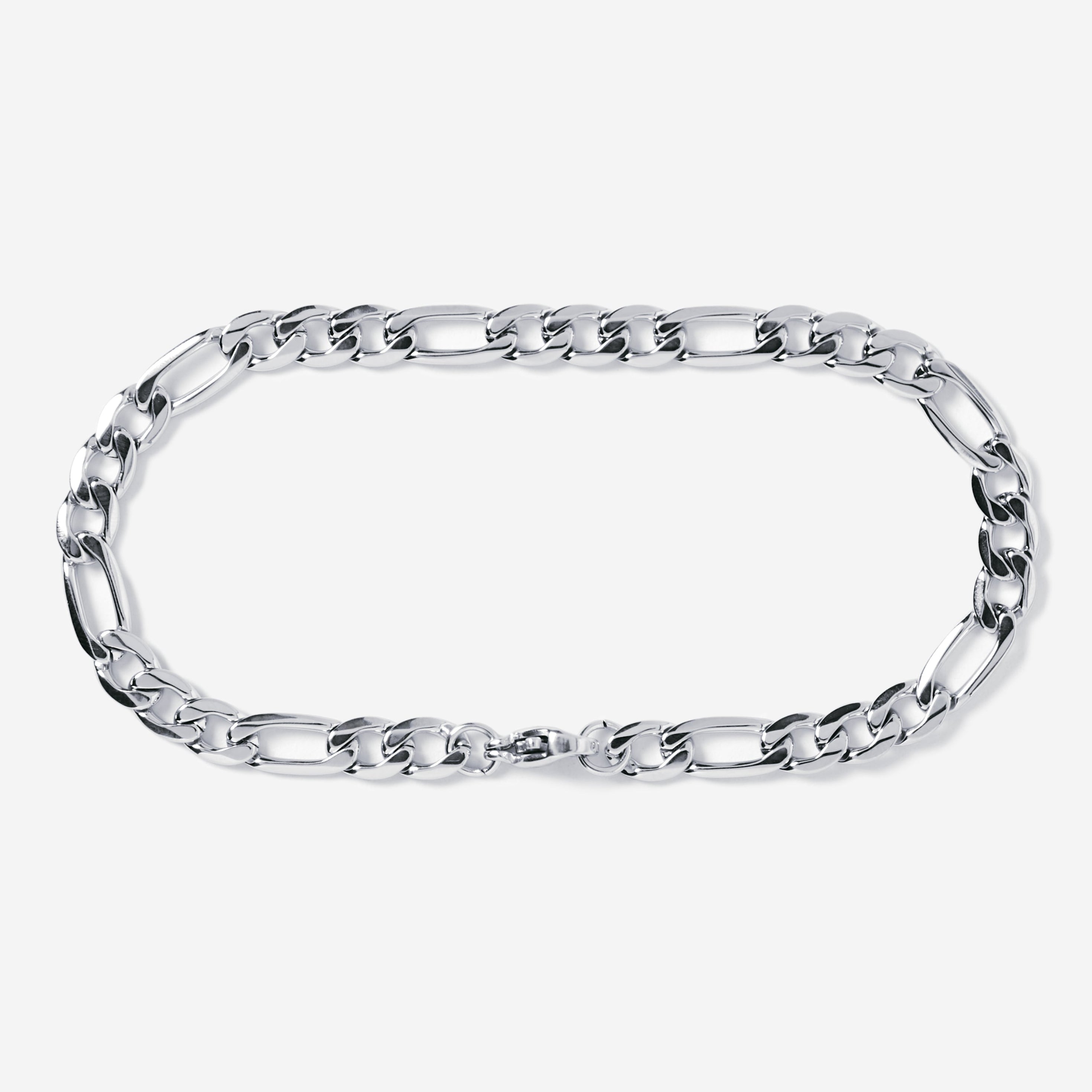 SILVER FIGARO BRACELET | STAINLESS STEEL 316L | BILLIE JO– Billie Jo