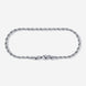 A stainless steel men's rope chain bracelet from Australian jewellery brand Billie Jo, featuring a twisted link design in a silver finish.
