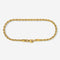 A stainless steel men's rope chain bracelet from Australian jewellery brand Billie Jo, featuring a twisted link design in a gold finish.