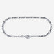 A stainless steel men's slim  figaro chain bracelet from Australian jewellery brand Billie Jo, featuring a thick bold alternating link design in a polished silver tone finish, perfect for everyday wear.
