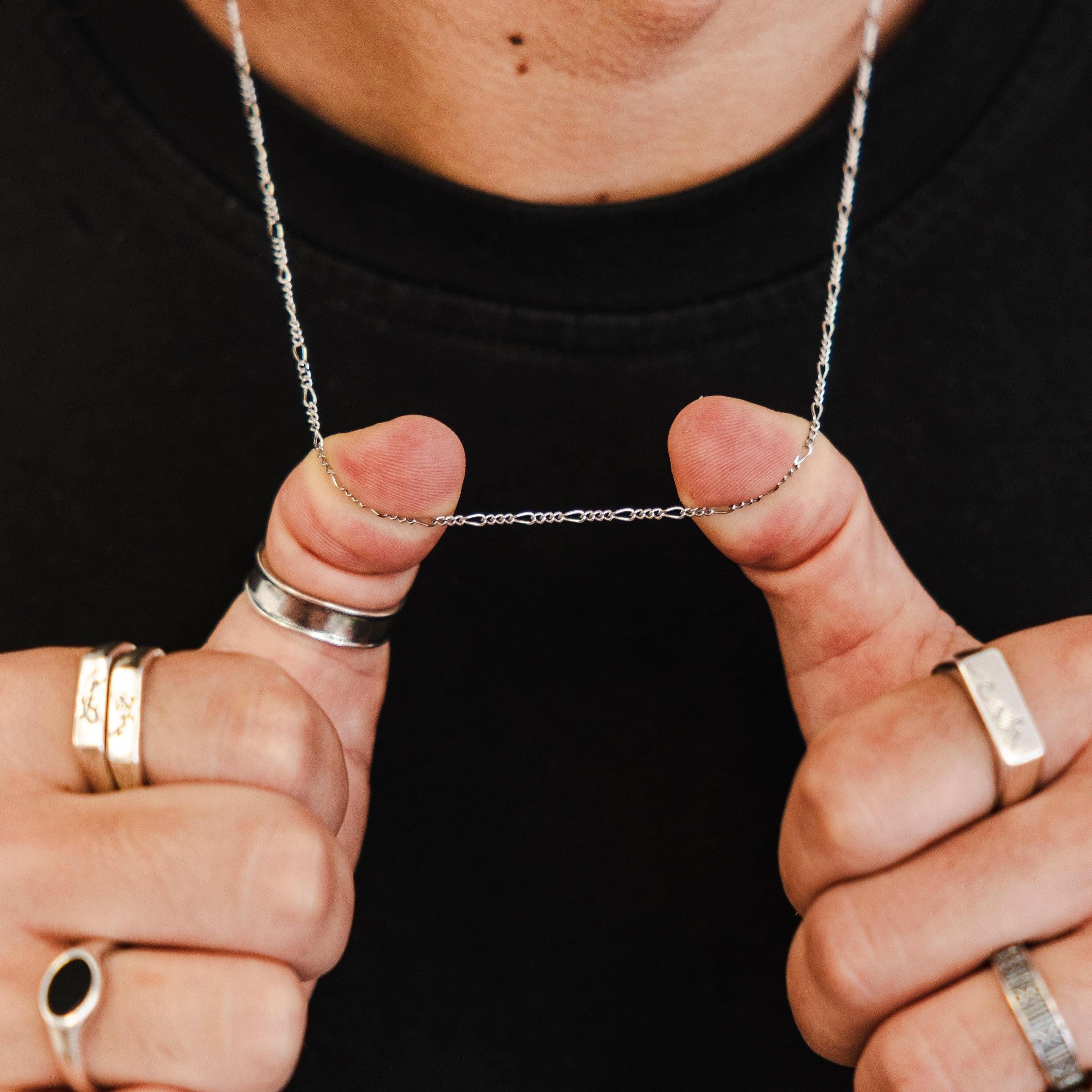 Studio portrait of Billie Jo jewelry model wearing layered necklaces v2