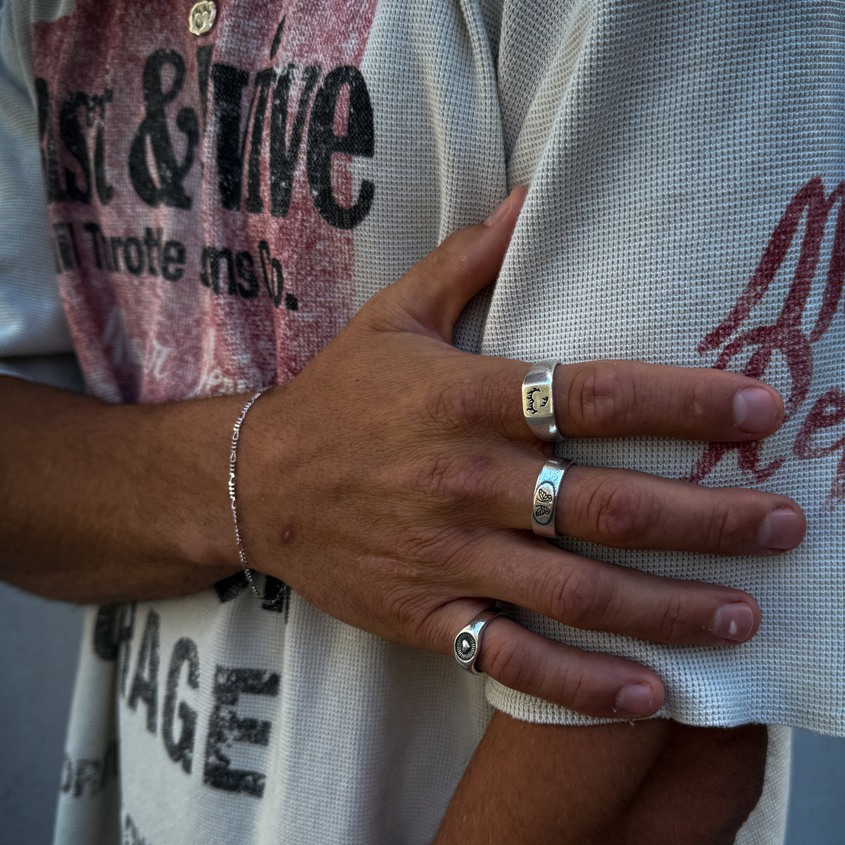 SLIM FIGARO BRACELET - Men's Sterling Silver Jewellery by Billie Jo