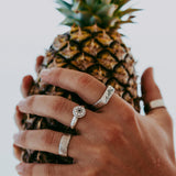 Close-up of Billie Jo rings highlighting intricate craftsmanship in Capture Frame 62.